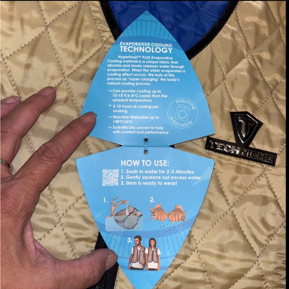 Tech Niche HyperKewl Plus Vest Evaporating Cooling Technology - Picture 8 of 12